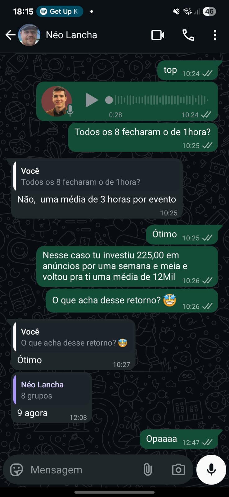 Depoimento Neo Lancha - Investiu 225 e retornou 12 mil