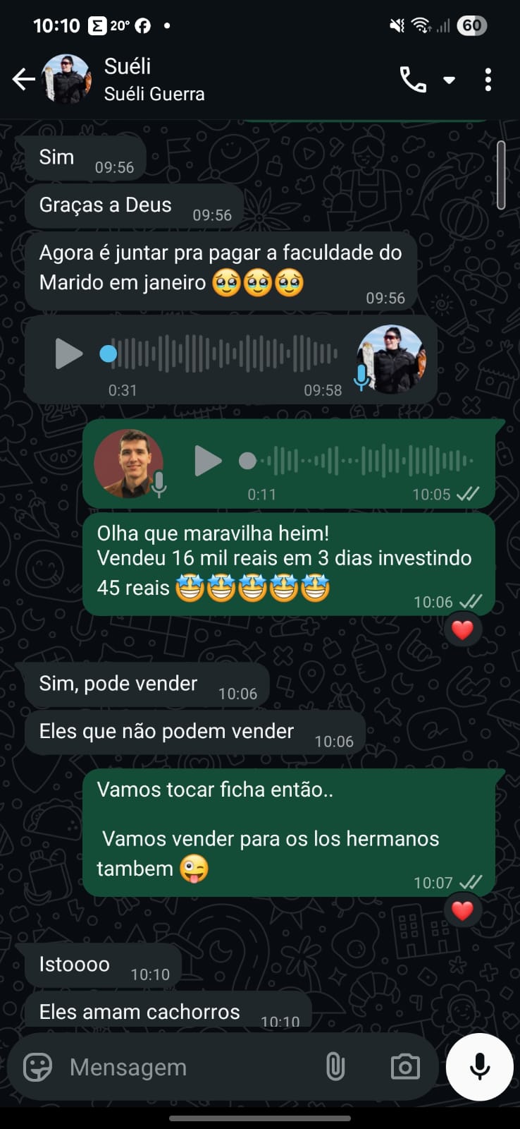 Depoimento Sueli - Vendeu 16 mil em 3 dias investindo 45 reais